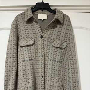 Naked Cashmere shirt jacket. Gray multi. Small.